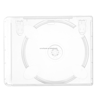 Boîtier de disque de jeu en plastique remplaçable pour PS3, étui de CD, coque de protection de DVD, boîte de disque transparente sans logo