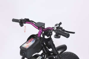 Nueva Llegada a EE. UU. Neumáticos de Carretera de 20*4.5 Pulgadas, Bicicleta Eléctrica de Nieve de 1500W con Cuadro de Suspensión Trasera, Bicicleta Eléctrica Retro con Soporte para Teléfono/Bolsa - Product Image 3