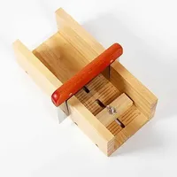 Coupe-savon en bois avec fil de coupe réglable outil de trancheuse de savon pour bricolage savon fromage beurre gâteau pain beurre