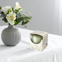 Vela Aromática Eterea 120g, Cera de Parafina, Perfume, Colorante, Hecho en Italia, Aroma Blooming Tiare, Fragancias Inspiradas en la Naturaleza, Relajante