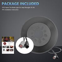 Feu stop arrière LED rouge pour roue de secours, modèle complet pour Jeep Wrangler JK/JKU 2007-2018