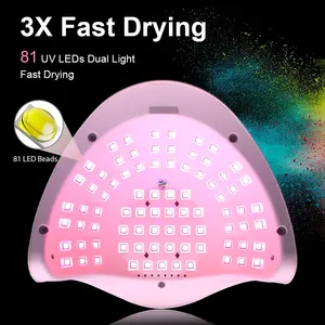 81 LEDs Professional <b>Nail</b> Dryer LED UV Lamp for Gel Polish Dryer Light <b>Nail</b> Art Accessories Curing Gel Toe for Salon Use - Product Image 4