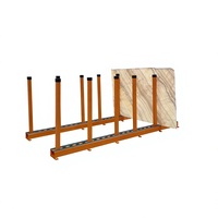 SANDE Étagère de stockage verticale en acier durable pour dalles de pierre, équipement de stockage de dalles pour usine de pierre