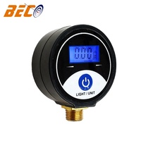 Beco YQD40 40mm Electronic Digital Pressure Gauge 1% Accuracy M8x0.75 Thread 200psi Measurement Range