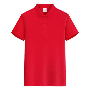 <b>Polo</b> Shirt Solid Color 150g Polyester Classic Style Loose Fit Outdoor Activity Wear Work Uniform Customizable - Product Image 4