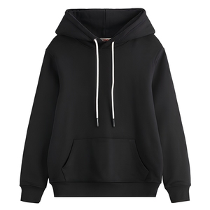 Sudadera con capucha de felpa francesa de alta calidad, lista para personalizar con tu marca, estilo streetwear para mujer, ajuste premium para marcas estadounidenses. - Product Image 1