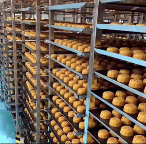 ที่กำหนดเอง12 16 20 32ชั้นรถเข็นสแตนเลสที่มีล้อสูทสำหรับ60*40เซนติเมตรถาดสามารถแห้งและแช่แข็ง - Product Image 3