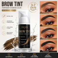 Teinture pour cils waterproof, gel teinté pour sourcils vegan, gel coiffant teinté pour sourcils, marque privée