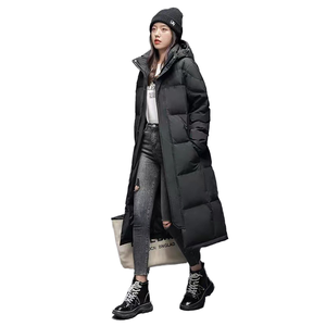 Chaqueta de Invierno Unisex ANSZKTN para Hombre y Mujer, Gruesa, Cálida, Transpirable, con Capucha, Cierre de Cremallera, Estilo Casual para Parejas, Talla Grande, 90% Plumón - Product Image 1