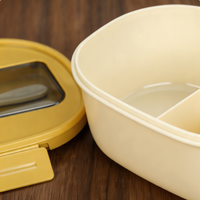 Boîte à bento en plastique PP, 3 compartiments, réutilisable, résistante aux chocs, aux taches et aux odeurs, pour la maison, le bureau, l'école, la préparation des repas
