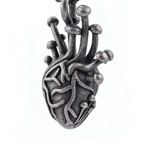 OEM ODM tres dimensiones 3D la ciencia <span class=keywords><strong>de</strong></span> acero inoxidable Sagrado Corazón collar pequeño anatómico corazón delicado collar para hombres y <span class=keywords><strong>mujeres</strong></span> - Product Image 5