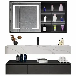 Santopova small italian modern wall mounted bathroom vanities supplier wholesale furniture hotel bathroom vanity