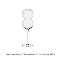 Verre à Vin et Champagne en Cristal Design de 470 ML Vente en Gros, Flûte à Champagne Incassable Pure et Personnalisée