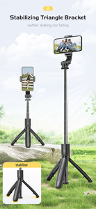 New L21 tự chụp chân dung di động không dây Tripod Bluetooth Selfie Stick với tripod Bluetooth điều khiển từ xa - Product Image 5