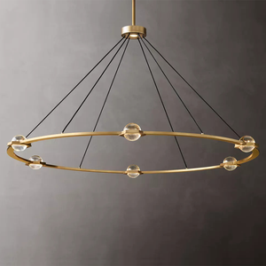 Lustre rond RHOEM Eclatant, lustre en cristal pour escalier, lustre pour villa, salon, éclairage de luxe, décoration de la maison - Product Image 3