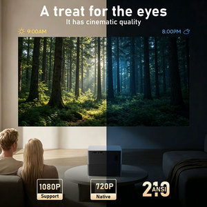 Y3Max <b>Android</b> Smart <b>Projector</b> With 2 Wireless Microphones 60W Home Theater KTV Portable <b>Projector</b> Wholesale OEM ODM - Product Image 4