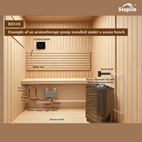 Sistema de Pulverización Automática de Aroma para Sauna OEM/ODM de Fábrica, Control de Bomba Dual, Pulverización de 1-9s, Intervalo de 1-10min, Activación por Temperatura, 12V 10W
