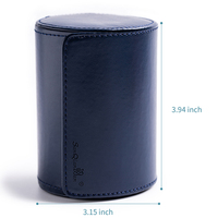 Boîte à cravate en cuir personnalisée pour cadeaux d'usine, cadeaux pour hommes, organiseur de cravate de voyage de luxe, boîte à cravate de luxe en PU, boîte de voyage