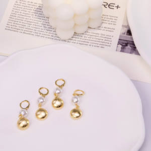 Nouvelles boucles d'oreilles pendantes bohèmes en perles d'eau douce Joolim, alliage de cuivre plaqué argent, boucles d'oreilles pendantes tendance pour mariage - Product Image 6