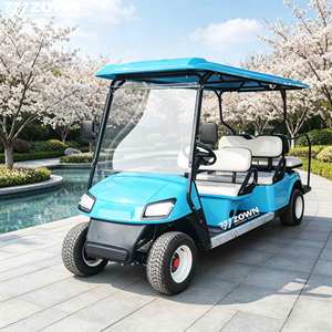 Carrito de Golf Eléctrico de 4 Plazas ZOWN con Certificado EEC, 30 km/h, 2 Años de Garantía, 4 Ruedas, para Atracciones Turísticas - Product Image 1