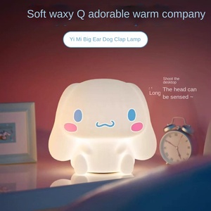 <span class=keywords><strong>Veilleuse</strong></span> LED <span class=keywords><strong>Hello</strong></span> <span class=keywords><strong>Kitty</strong></span> avec contrôle par clignotement et lumière tactile, lampe d'ambiance en silicone pour chevet, cadeau pour enfants - Product Image 2