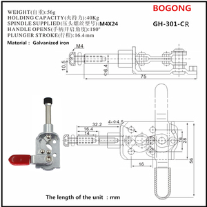 BOGONG GH 301-CR Xử Lý Phát Hành Nhanh Chóng Trái Và Phải Push-Pull Chuyển Đổi Kẹp 301CR MC03-2 Togle Kẹp Set Kẹp - Product Image 2