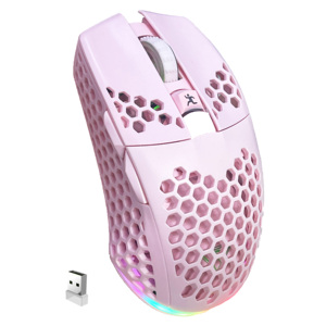 Lập trình Chuột trắng không dây nhẹ RGB tổ ong thiết kế không dây có thu phí - Product Image 3