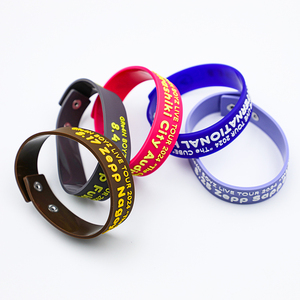 Bracelets publicitaires personnalisés en silicone PVC souple pour événements sportifs, marathons et cadeaux promotionnels - Product Image 3