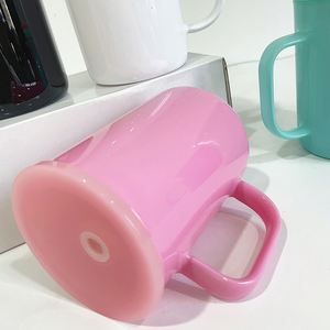 Taza de Vidrio para Sublimación de 17 oz, Color Macaron, de Borosilicato de Alta Calidad, con Tapas de PP para Envolturas de Vinilo UV DTF - Product Image 2