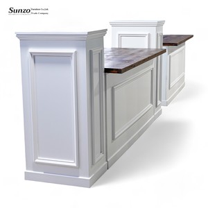 Armoire de bar en bois Bars de mariage <span class=keywords><strong>à</strong></span> <span class=keywords><strong>louer</strong></span> Mobilier d'extérieur Bars d'événement blancs - Product Image 4