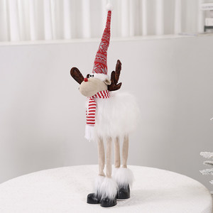 Decoración Navideña, Renos <span class=keywords><strong>de</strong></span> Cuatro Patas, Adornos Esponjosos, Muñecos Pequeños, Muñeco <span class=keywords><strong>de</strong></span> Nieve, Santa Claus, Accesorios para Decoración <span class=keywords><strong>de</strong></span> Escenas, Ecológicos - Product Image 2