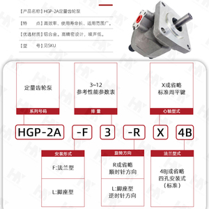 ชุดปั๊มไฮดรอลิกแบบเฟืองซีรีส์ HGP 2A ยี่ห้อซินหง คุณภาพไต้หวัน - Product Image 4