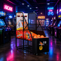 Machine de jeu d'arcade de basket-ball à monnayeur, pliable et standard pour adultes, pour centre de jeux