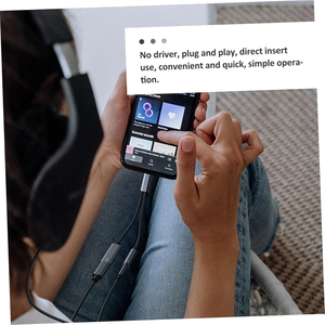 สายอะแดปเตอร์ 2-in-1 แบบ USB-C ตัวเมีย พร้อมช่องเสียบหูฟัง 3.5 มม. สำหรับเชื่อมต่อไมโครโฟนกับโทรศัพท์ - Product Image 6