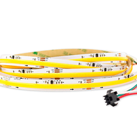 Bande LED COB d'usine 576 LED 24V WS2811 adressable, effet de poursuite et d'eau courante, blanc réglable pour la décoration intérieure et l'ambiance