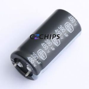 LSM391M2W--A2550 Snap-in Aluminum Electrolytic Capacitor Through hole Component (THT),D25xL50mm 390uF 20% 450V 25mm - Product Image 1