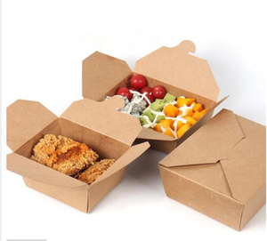 Bao Bì Hộp Giấy Kraft Hộp Đóng Gói Giấy Thực Phẩm Cho Thực Phẩm Thân Thiện Với Môi Trường Hộp Thực Phẩm Dùng Một Lần Tùy Chỉnh Bao Bì Mang Đi - Product Image 4