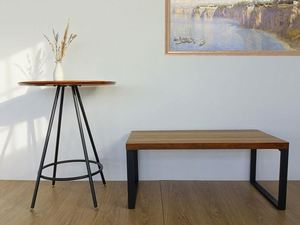 Mesa de centro de madera, diseño pequeño y moderno, al mejor precio - Product Image 4