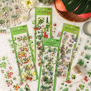 6 tờ/gói thời gian tự nhiên vật nuôi Sticker máy tính xách tay dán cao cấp máy tính xách tay dán vật liệu máy tính xách tay - Product Image 2