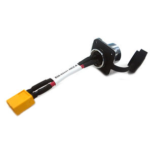 맞춤형 XT 60 암형 전원 커넥터 케이블 와이어 하네스 2핀 주석 도금 구리 도체 150mm 길이 오토바이 PVC 절연 - Product Image 1