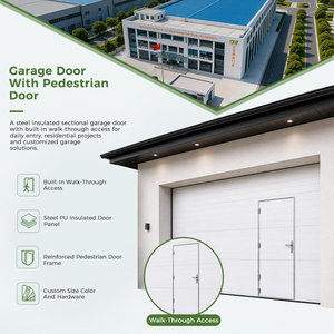 <span class=keywords><strong>Porte</strong></span> <span class=keywords><strong>de</strong></span> <span class=keywords><strong>garage</strong></span> isolée en acier avec <span class=keywords><strong>porte</strong></span> piétonne, <span class=keywords><strong>porte</strong></span> <span class=keywords><strong>sectionnelle</strong></span> personnalisée <span class=keywords><strong>pour</strong></span> villa résidentielle et fourniture <span class=keywords><strong>de</strong></span> projets - Product Image 2