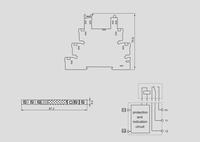 Asiaon PBF05-E DIN 导轨安装式超薄微型继电器模块密封保护底座插座 10A ROHS