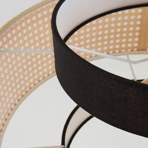 โคมไฟระย้าหวายสไตล์ญี่ปุ่นทรงกลม E27 LED หัวเดียว 40 50 60 ซม. สำหรับห้องนั่งเล่น ห้องรับประทานอาหาร โรงแรม ร้านน้ำชา - Product Image 1