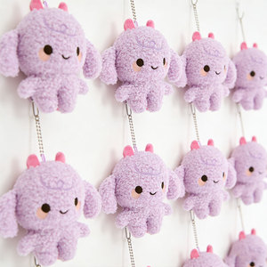 CE ASTM Animal en peluche pondéré apaisant pour l'anxiété Décor de pépinière Poupée personnalisée Animal mignon Porte-clés en peluche - Product Image 5