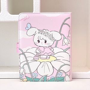 MK091 Nuovo Quaderno A5 con Copertina in PU a Forma di Cane Kawaii, Rilegatura a 6 Fori per Diari e Appunti degli Studenti - Product Image 2