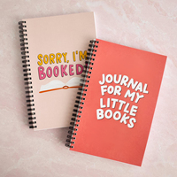 Carnet à spirales A5 personnalisé, journal amusant pour planifier et suivre la lecture, carnet de lecture mignon, cadeau pour la fête des mères