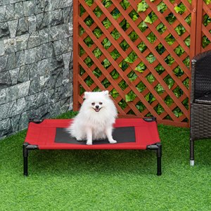 PawHut Summer <b>Dog</b> <b>Bed</b> for <b>Dogs</b> up to 18kg <b>Outdoor</b> and Indoor Pet <b>Bed</b> 76x61x18 cm, Red - Product Image 2