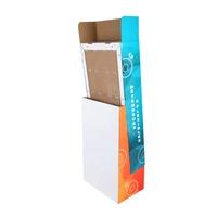 Présentoir en carton pour écouteurs personnalisé avec crochet pour magasin de détail Présentoir Power Wing avec câbles en papier ondulé
