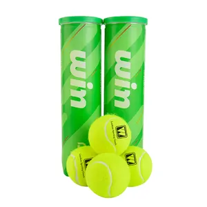 Buon professionale personalizzato 57% lana 4 pezzi/tubo verde spiaggia padel piattaforma tennis trainer palla di rimbalzo