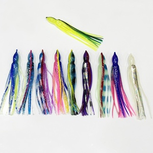 Señuelo de Pesca Seafox con Diseño de Rayas Azules, Plateadas y Rosas, de PVC, de 15-21 cm/6-8 Pulgadas, para Pesca de Marlin y Pesca de Grandes Peces - Product Image 3